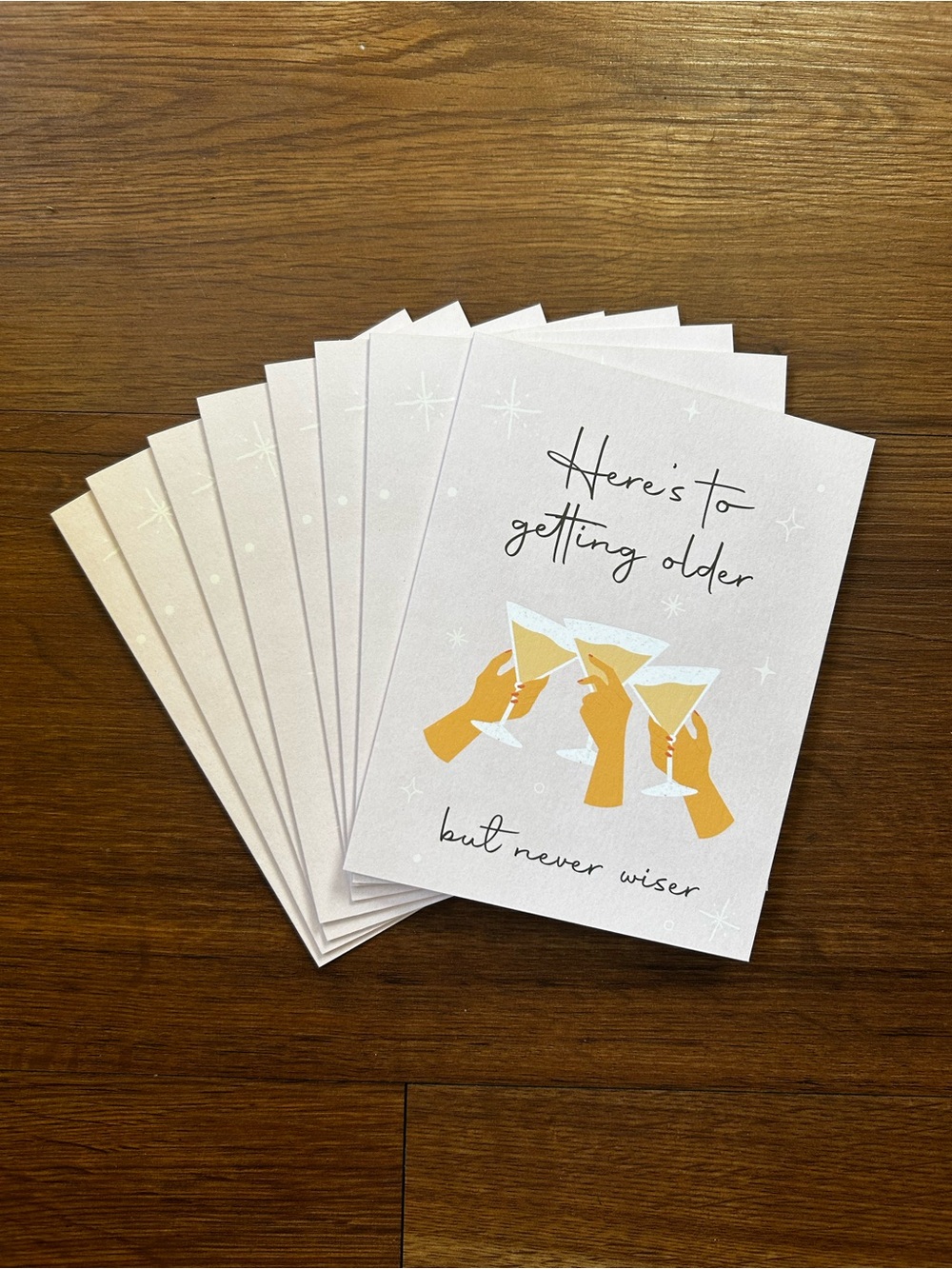 Set of Taylor Swift-inspired Birthday Greeting Cards - Pack of 8